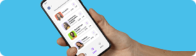 smartphone com o app